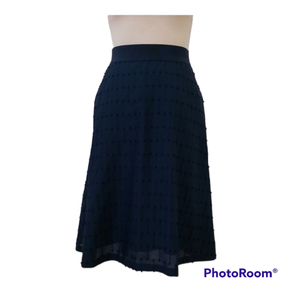 Ann Taylor petite navy blue skirt, size 00P